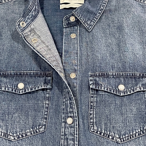 J Crew Denim Long Sleeve Size Small Petite - Picture 3 of 12